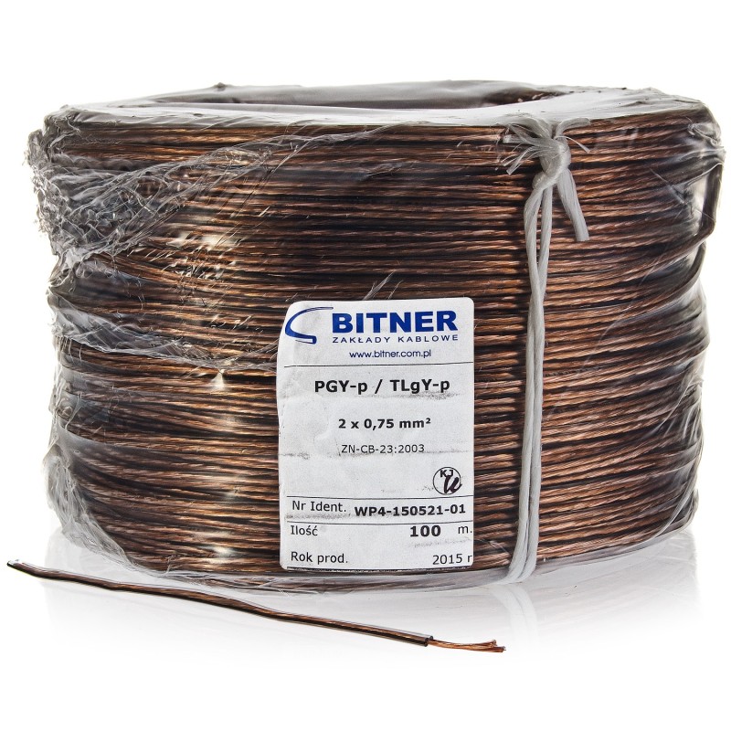 Przewód głośnikowy PGY-p (TLgY) 2x0.75mm