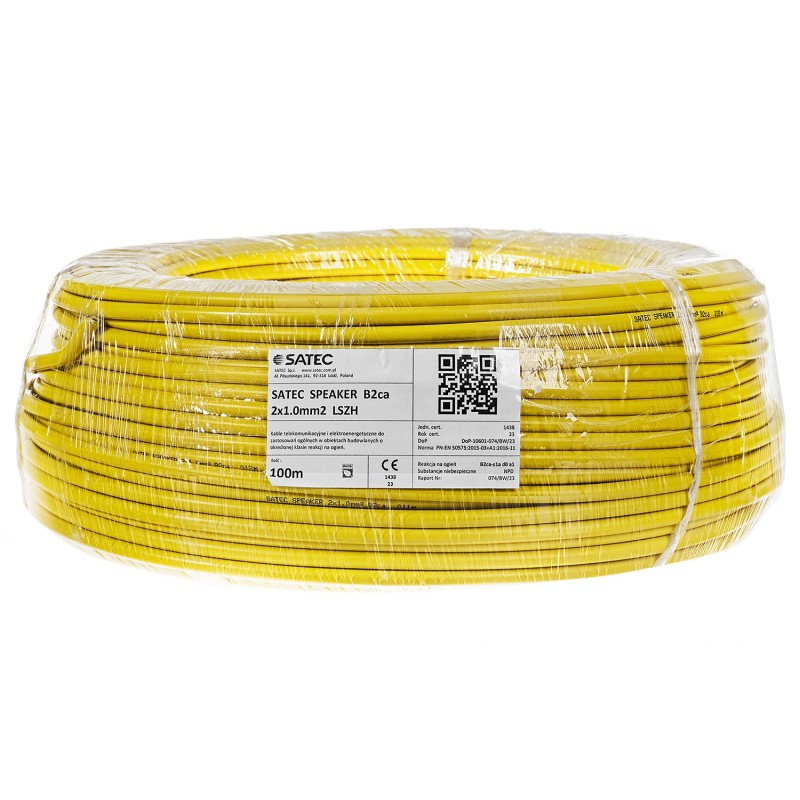 Przewód głośnikowy TLgH 2x1 mm B2ca